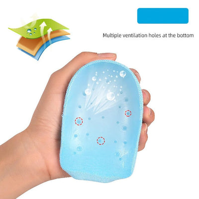 Inner sock pads men's and women's heel covers sports anti slip SEBS semi pad biomimetic thickened sock covers - Korvel