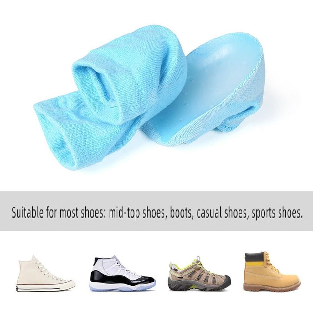 Inner sock pads men's and women's heel covers sports anti slip SEBS semi pad biomimetic thickened sock covers - Korvel