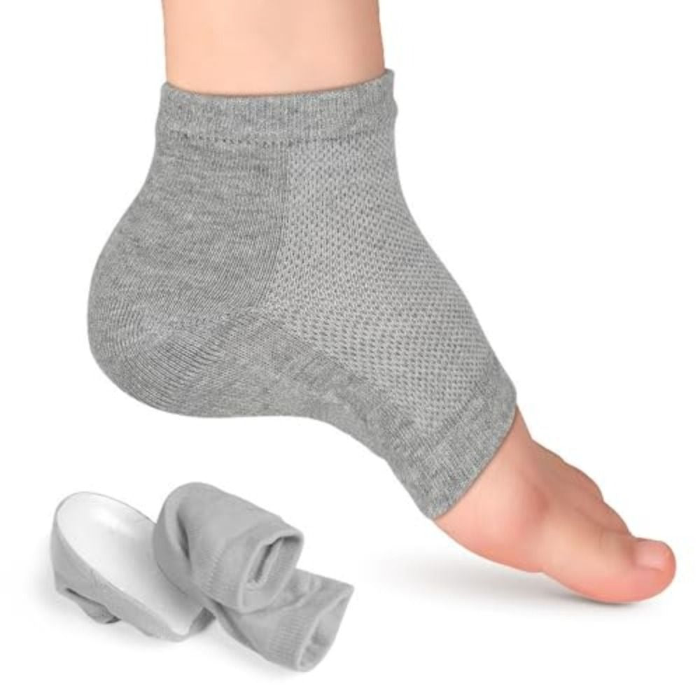Inner sock pads men's and women's heel covers sports anti slip SEBS semi pad biomimetic thickened sock covers - Korvel