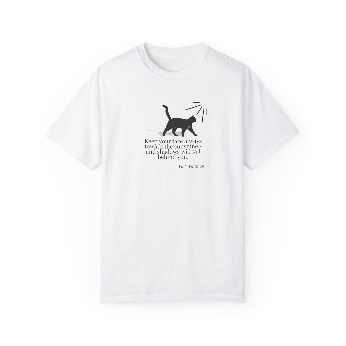 Camiseta Inspiradora de Gato - Abraza la Luz del Sol