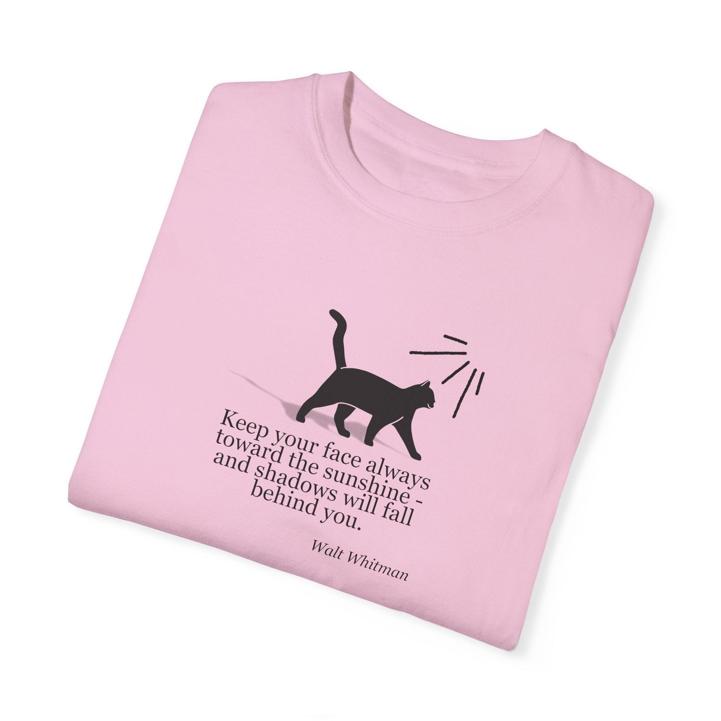 Camiseta Inspiradora de Gato - Abraza la Luz del Sol