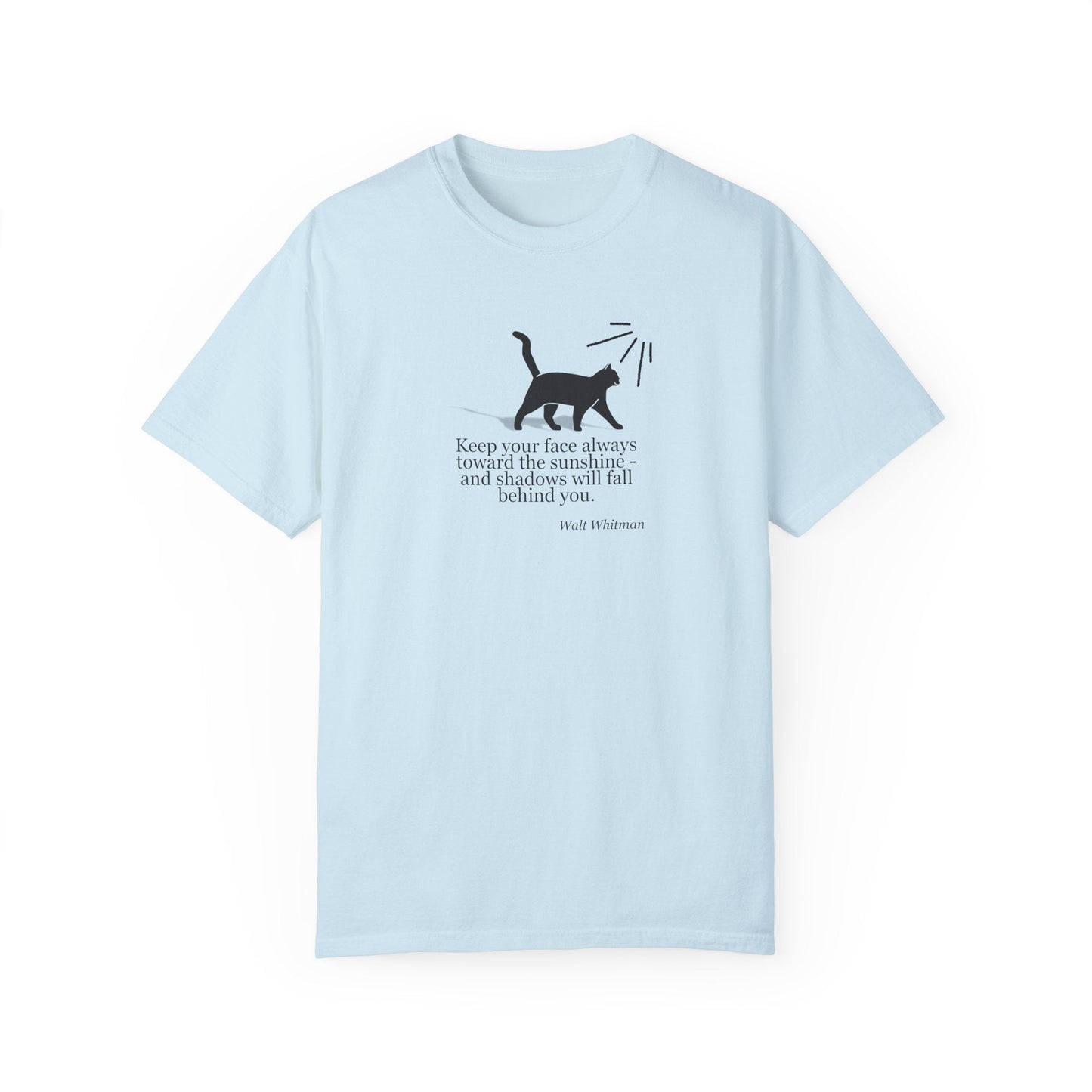 Camiseta Inspiradora de Gato - Abraza la Luz del Sol