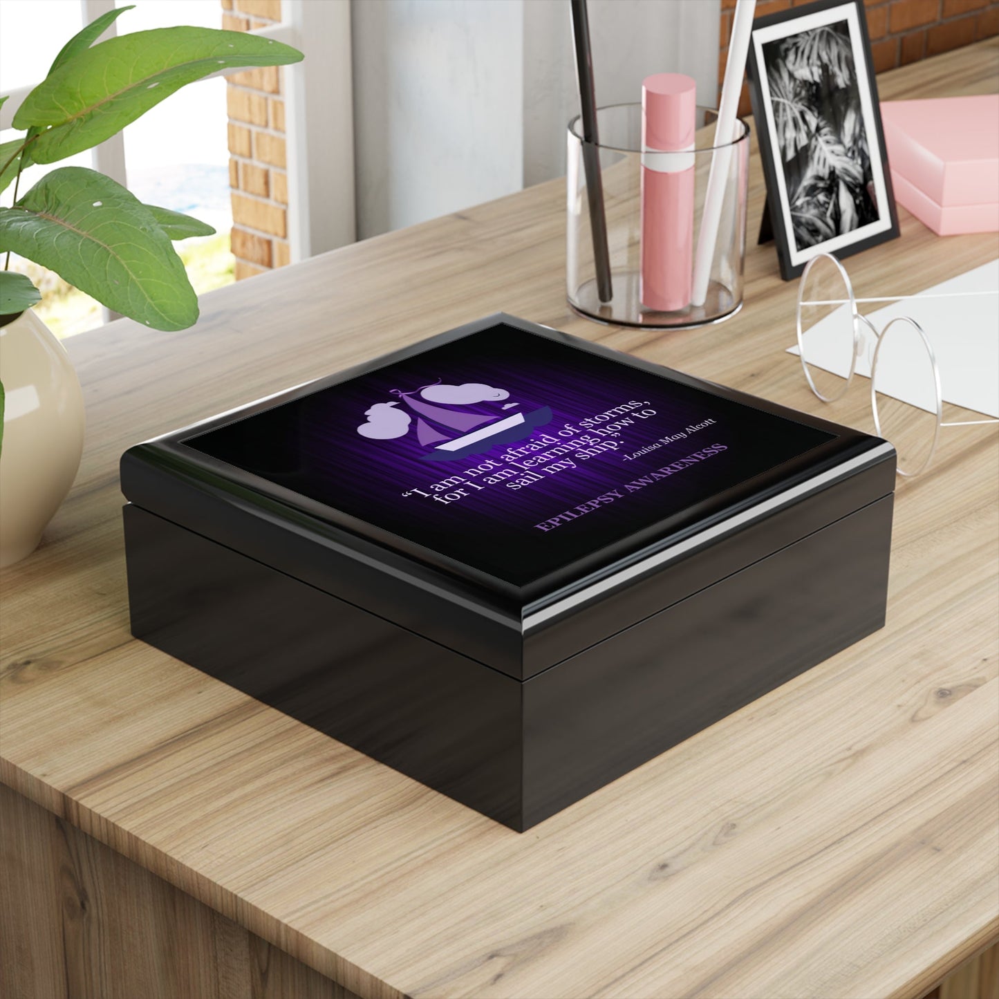 Inspirational Epilepsy Awareness Jewelry Box - Thoughtful Gift