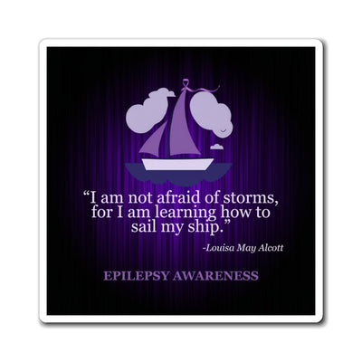 Empowering Epilepsy Awareness Magnet - Sail My Ship Design - Korvel