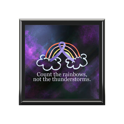 Inspirational Jewelry Box - Count the Rainbows