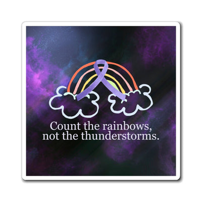 Inspirational Rainbow Magnet - Count the Rainbows