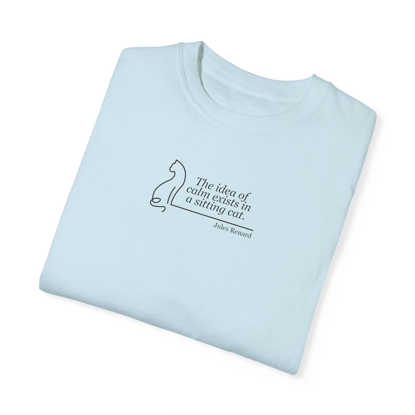 T-shirt unisexe teint en pièce inspirant - 'L'idée de confort'