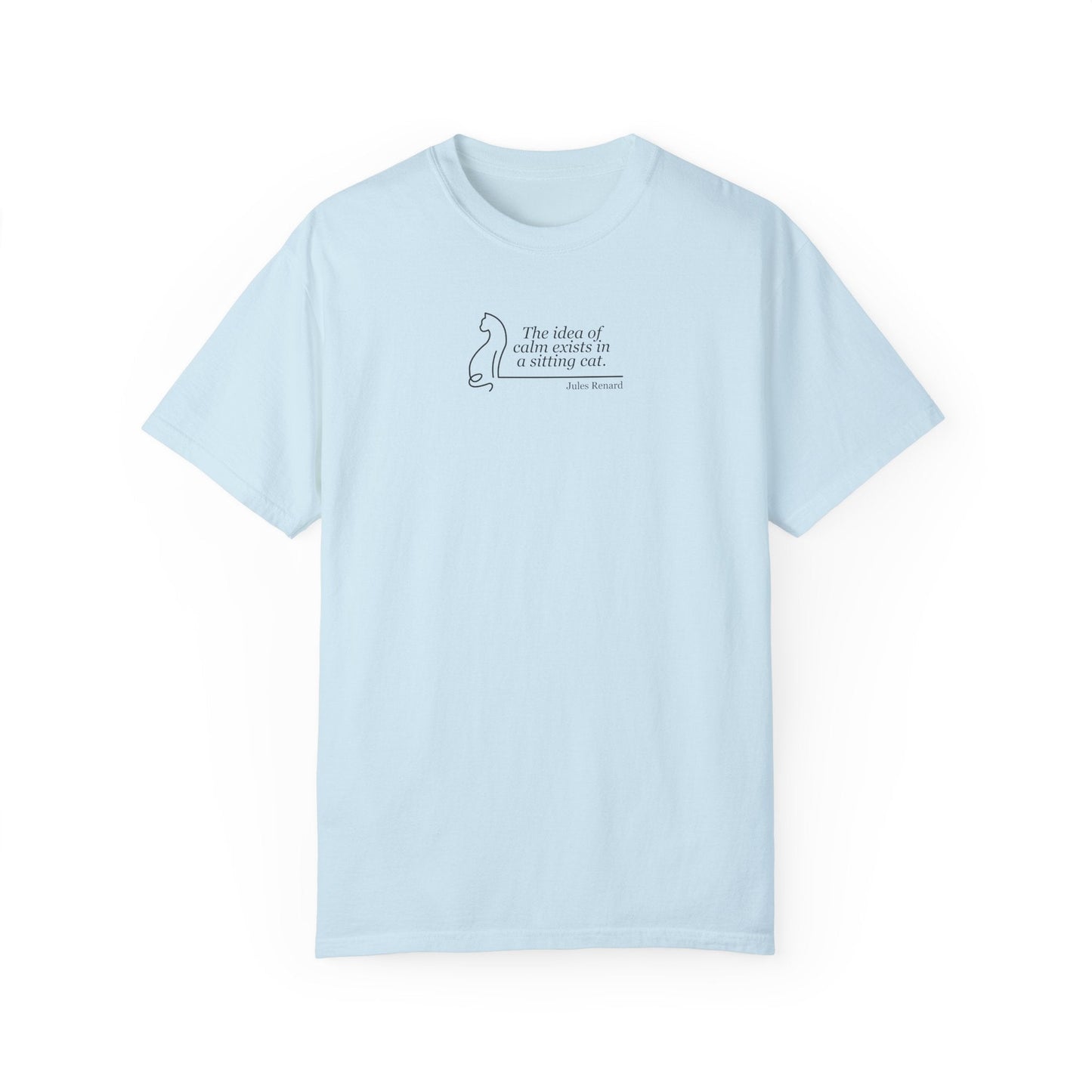 T-shirt unisexe teint en pièce inspirant - 'L'idée de confort'