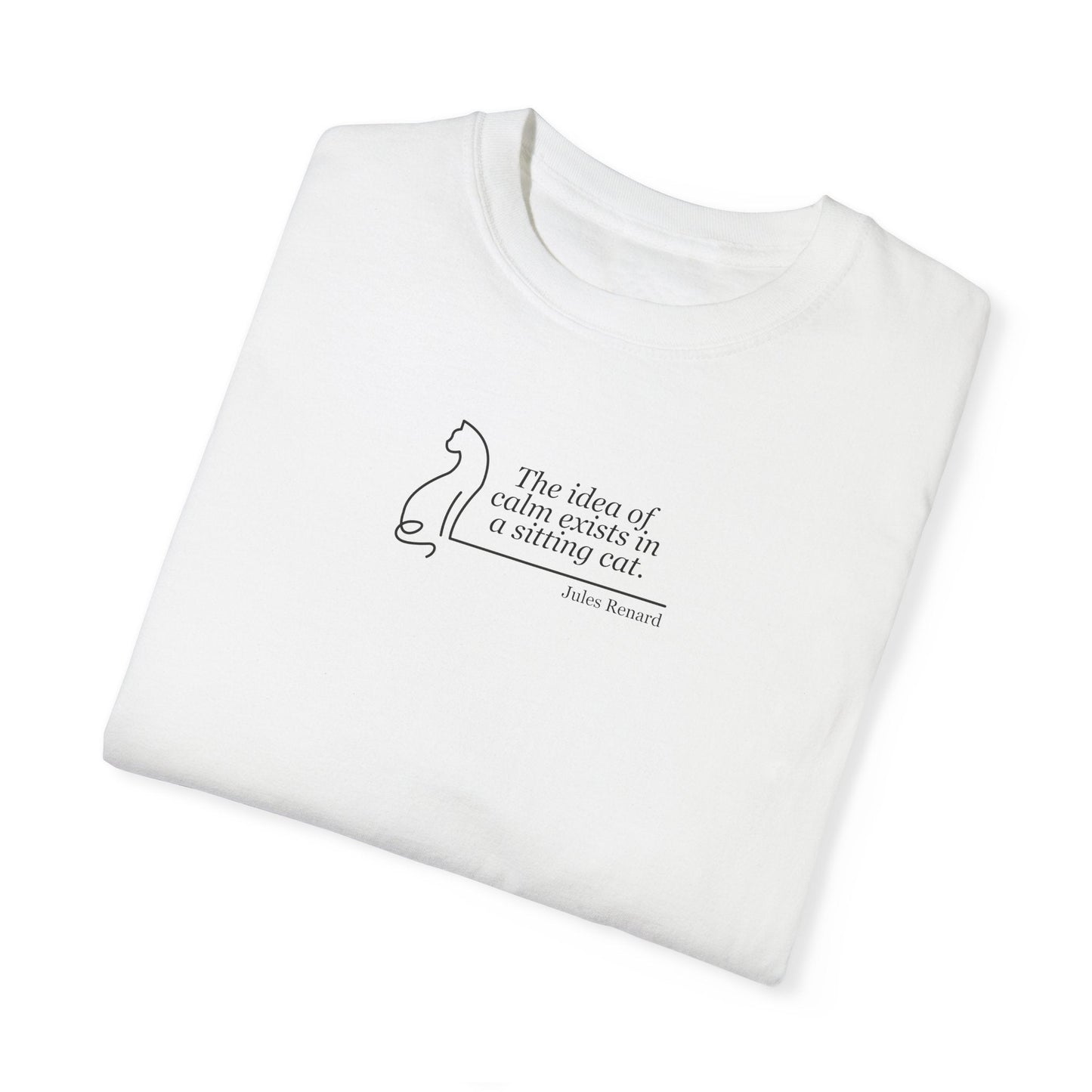 T-shirt unisexe teint en pièce inspirant - 'L'idée de confort'