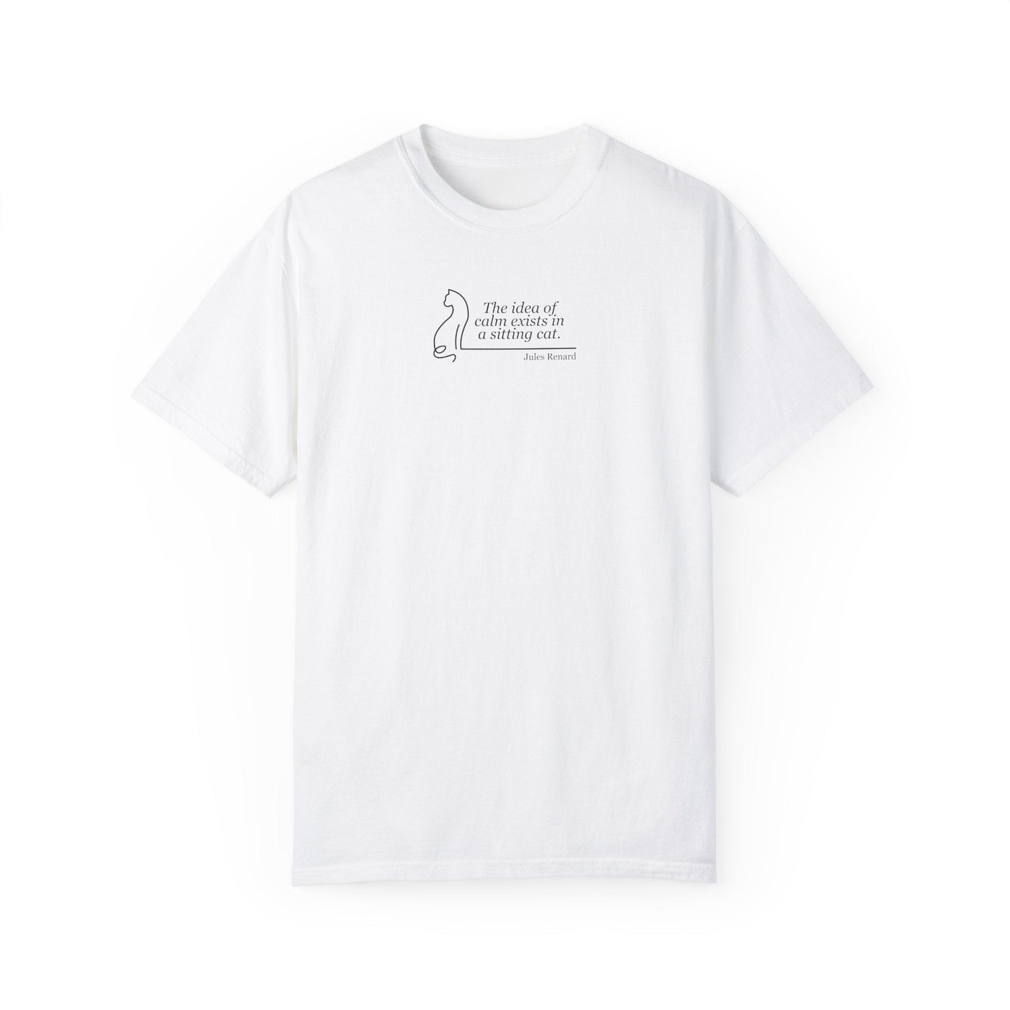 T-shirt unisexe teint en pièce inspirant - 'L'idée de confort'