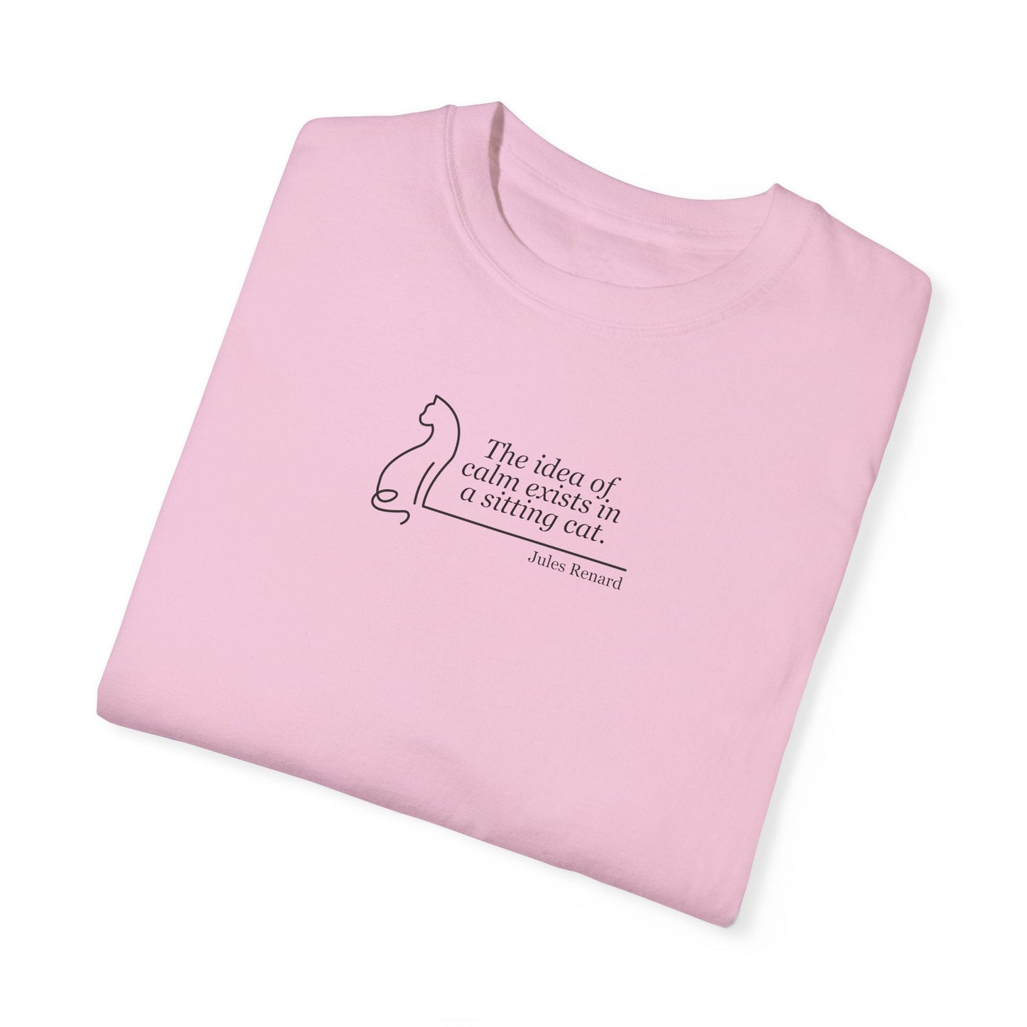 T-shirt unisexe teint en pièce inspirant - 'L'idée de confort'