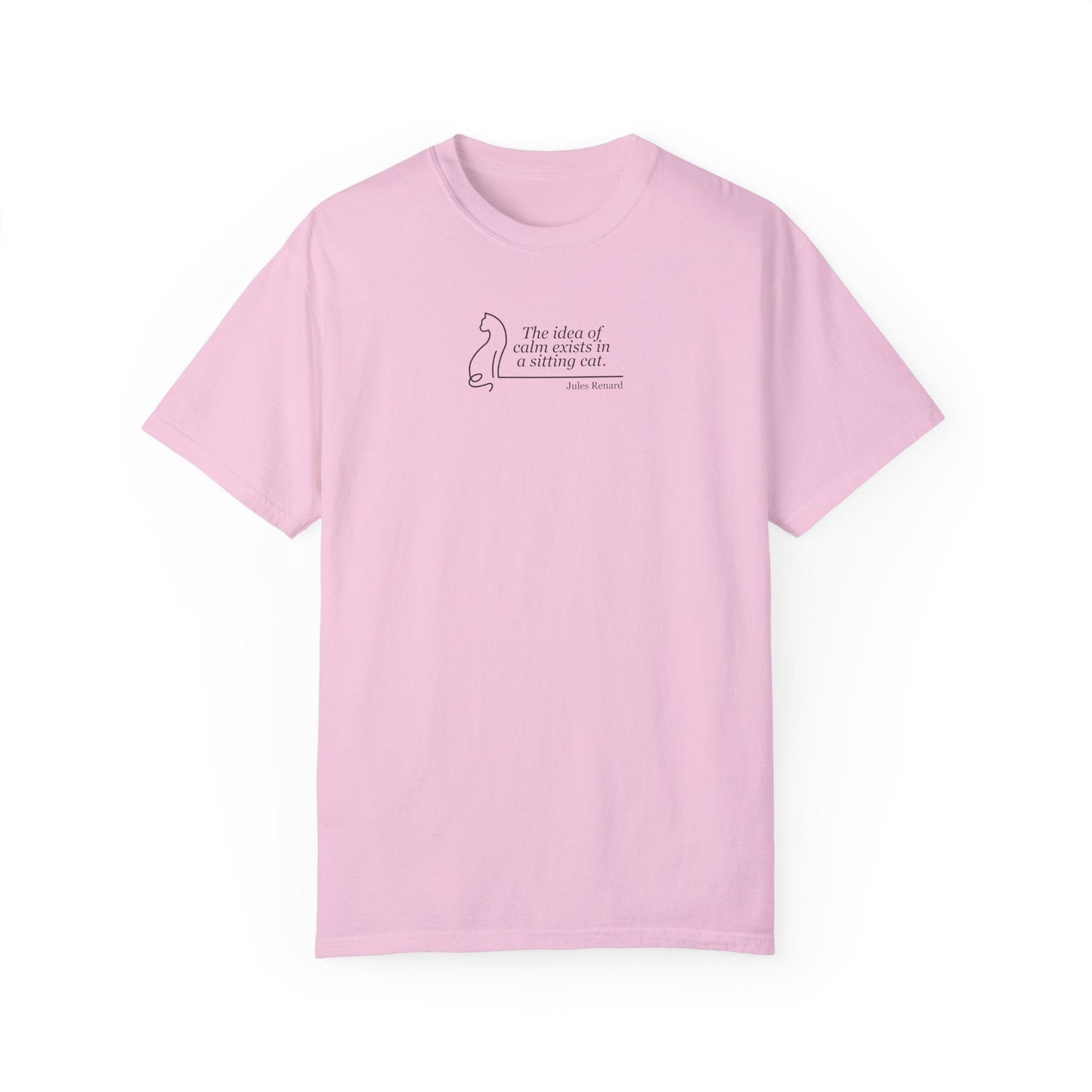 T-shirt unisexe teint en pièce inspirant - 'L'idée de confort'