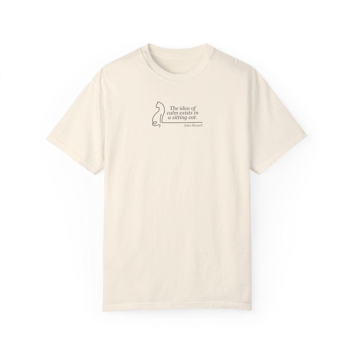 T-shirt unisexe teint en pièce inspirant - 'L'idée de confort'