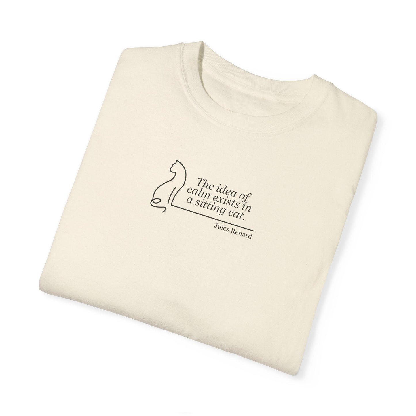 T-shirt unisexe teint en pièce inspirant - 'L'idée de confort'