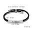 Bracelet ajustable en acier inoxydable unisexe inspirant