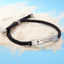 Bracelet ajustable en acier inoxydable unisexe inspirant