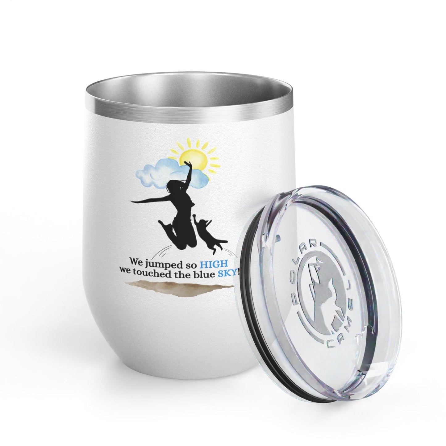 Inspirational Wine Tumbler - 12oz, Joyful Design