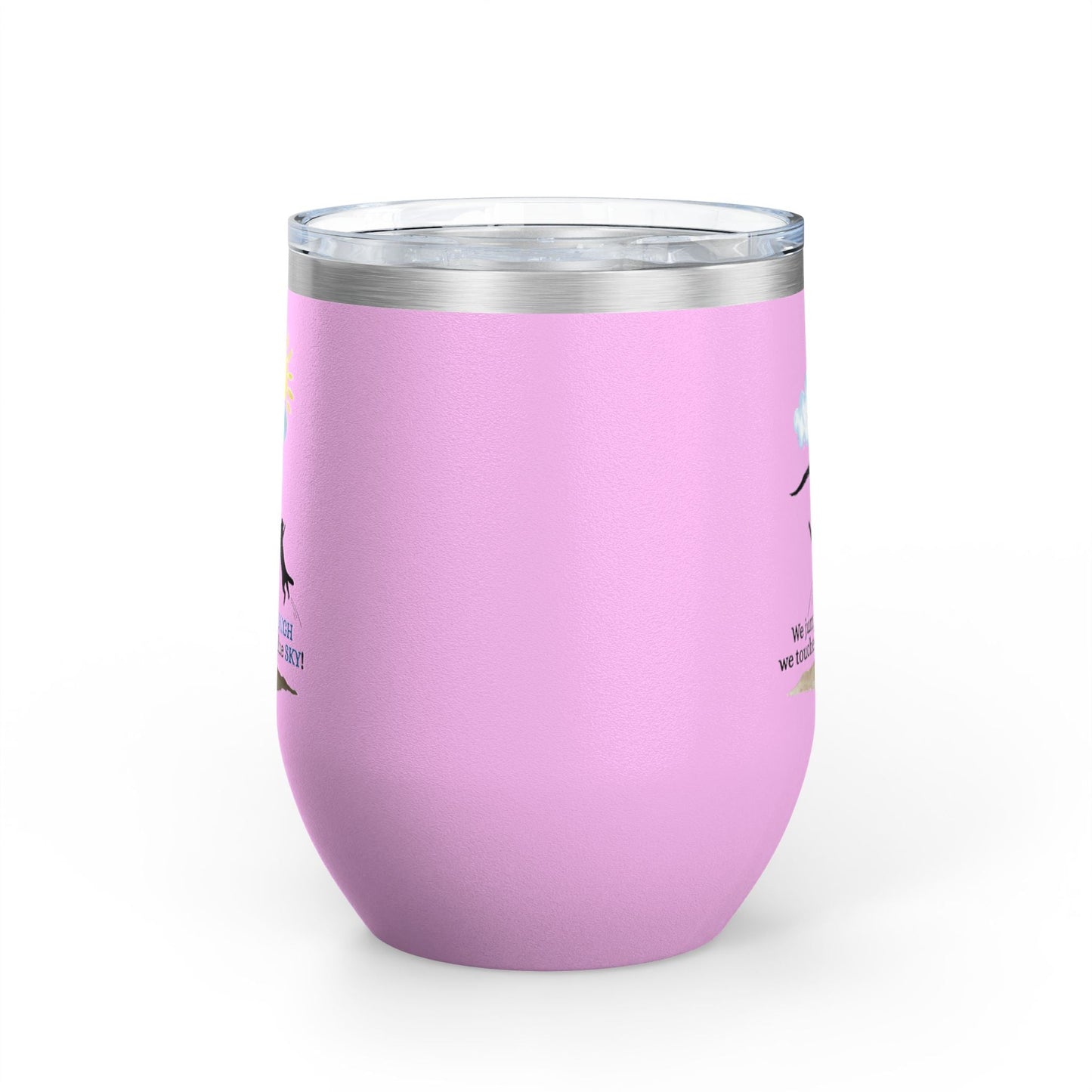 Inspirational Wine Tumbler - 12oz, Joyful Design