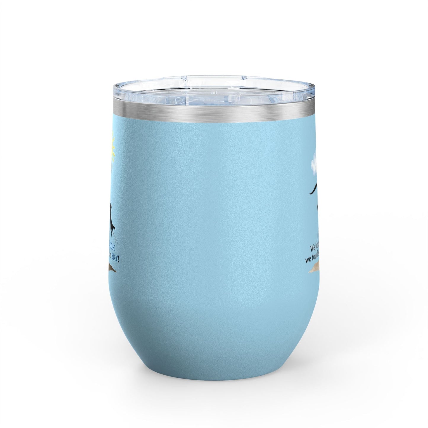 Inspirational Wine Tumbler - 12oz, Joyful Design