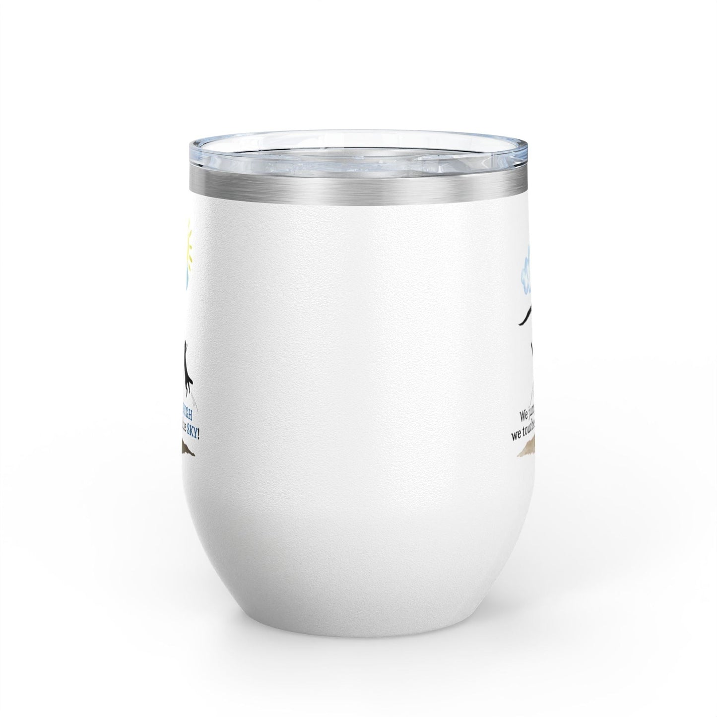 Inspirational Wine Tumbler - 12oz, Joyful Design