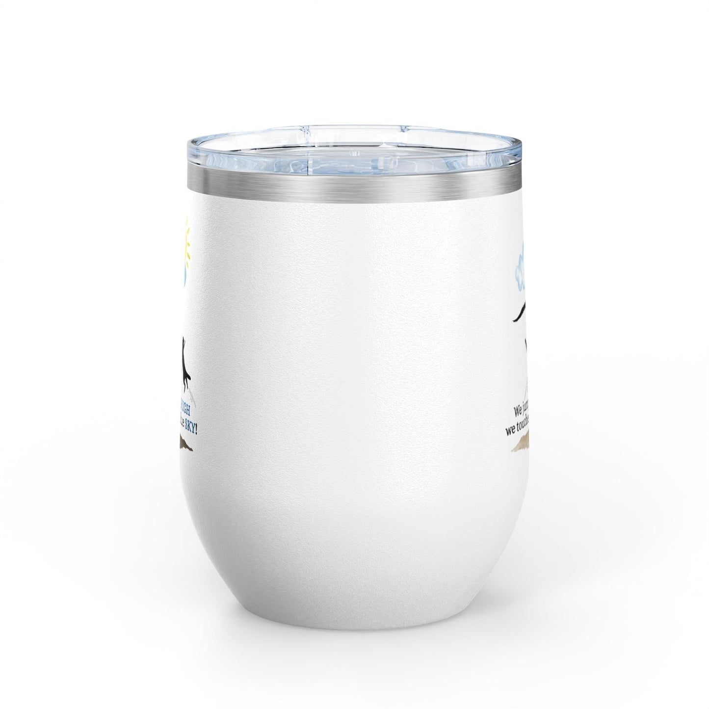 Inspirational Wine Tumbler - 12oz, Joyful Design