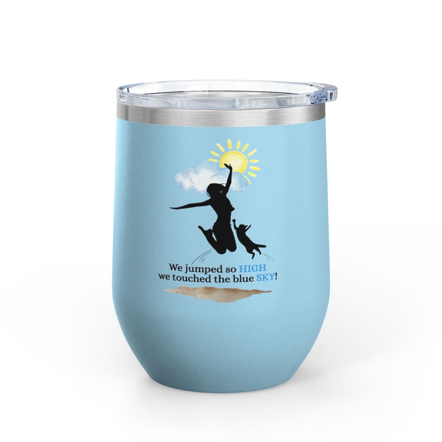Inspirational Wine Tumbler - 12oz, Joyful Design