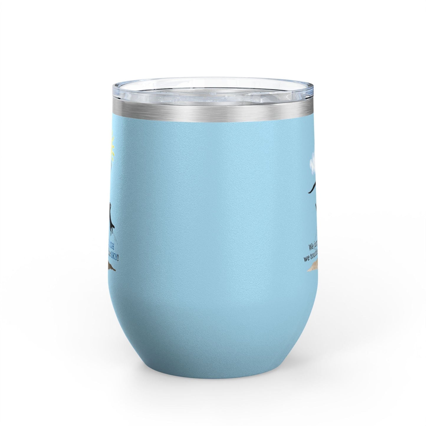 Inspirational Wine Tumbler - 12oz, Joyful Design