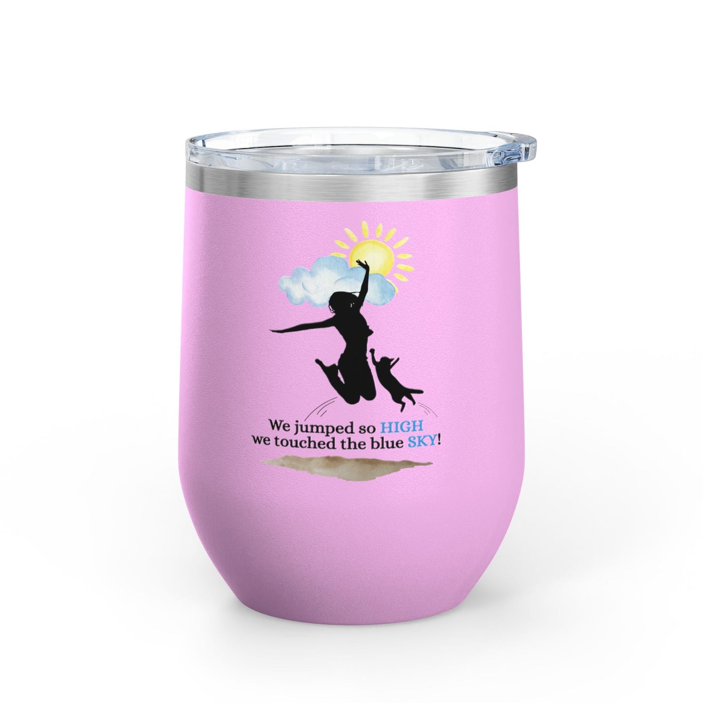Inspirational Wine Tumbler - 12oz, Joyful Design