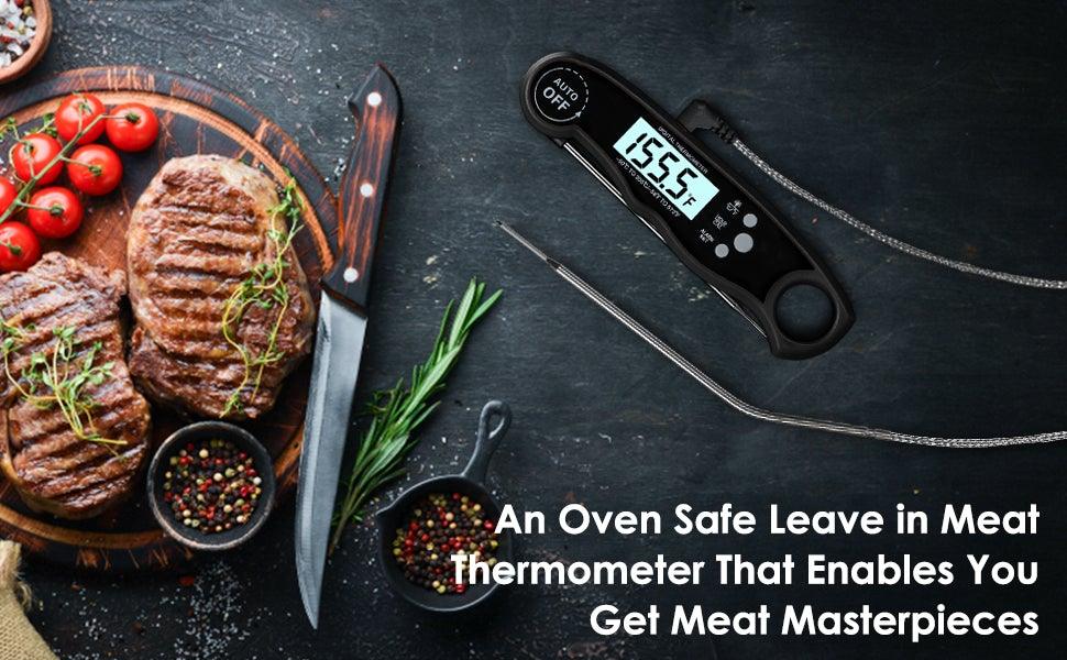 Thermomètre à viande instantané premium - Ultra rapide et étanche
