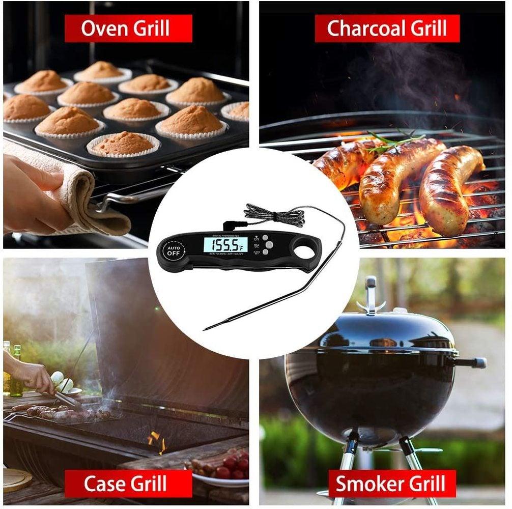 Thermomètre à viande instantané premium - Ultra rapide et étanche