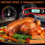 Thermomètre à viande instantané premium - Ultra rapide et étanche