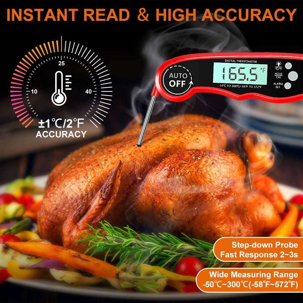 Thermomètre à viande instantané premium - Ultra rapide et étanche