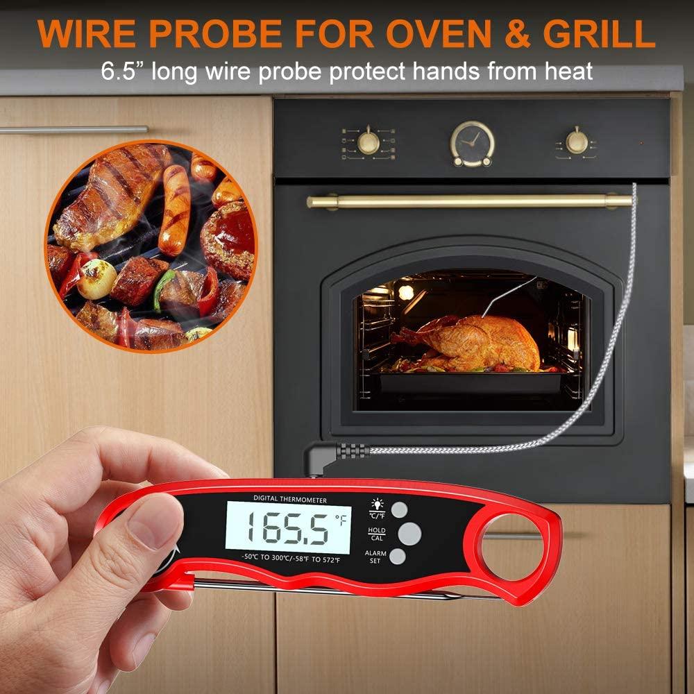 Thermomètre à viande instantané premium - Ultra rapide et étanche