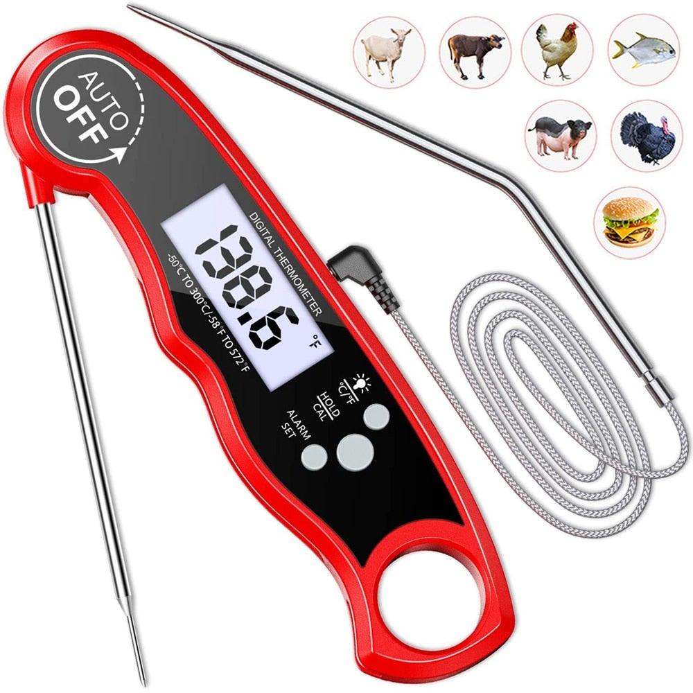 Thermomètre à viande instantané premium - Ultra rapide et étanche