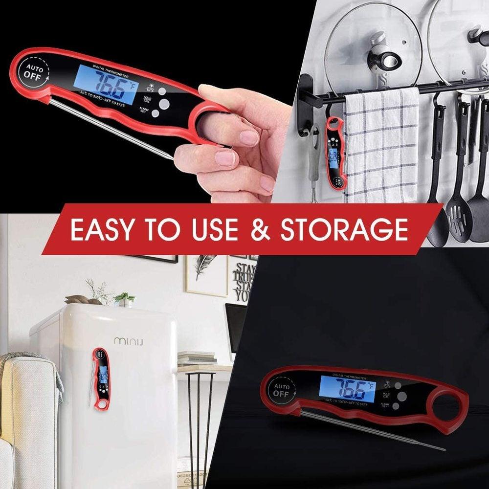 Thermomètre à viande instantané premium - Ultra rapide et étanche