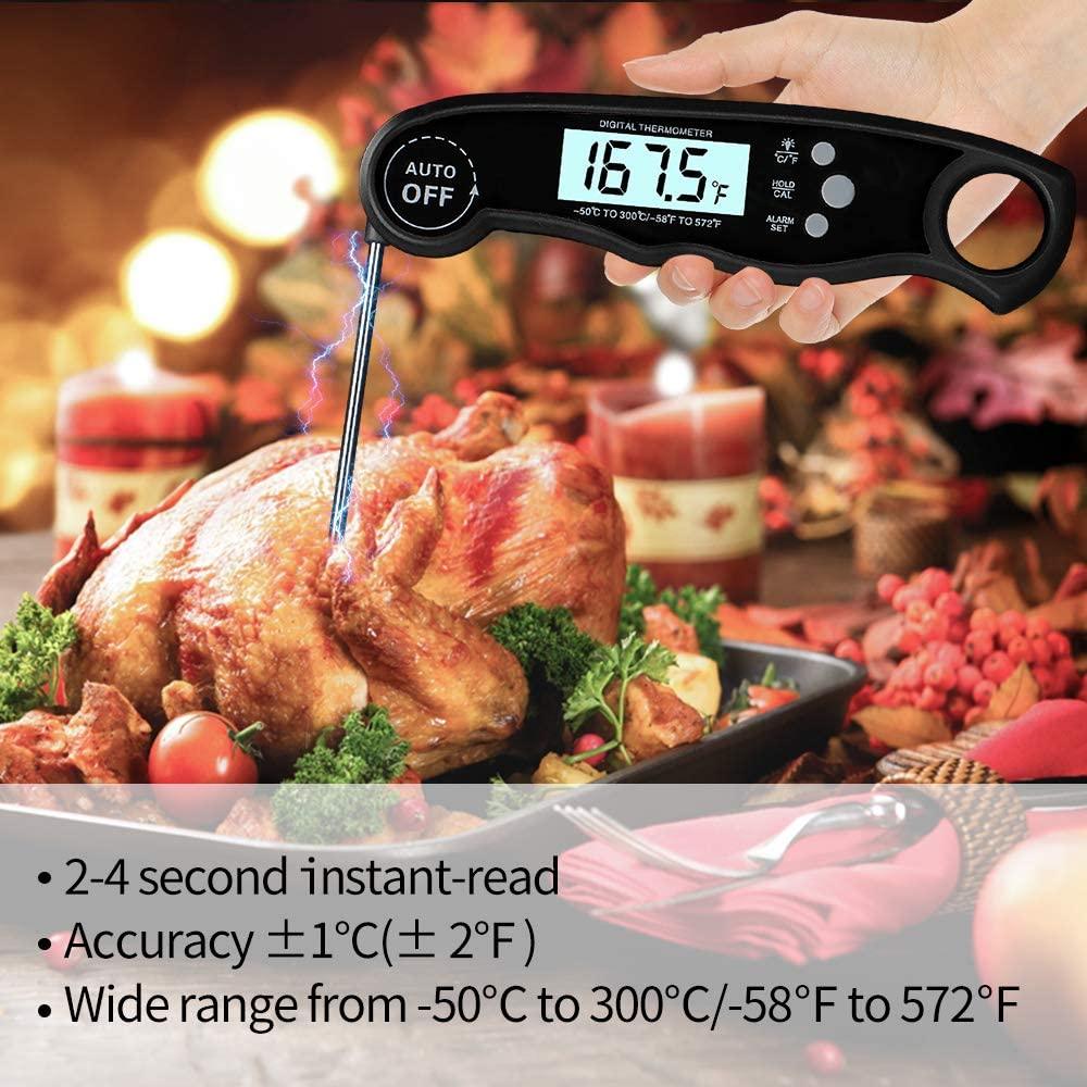 Thermomètre à viande instantané premium - Ultra rapide et étanche