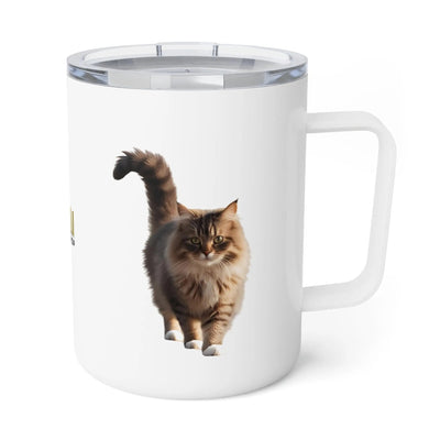 Taza de café aislada para amantes de los gatos - 10oz