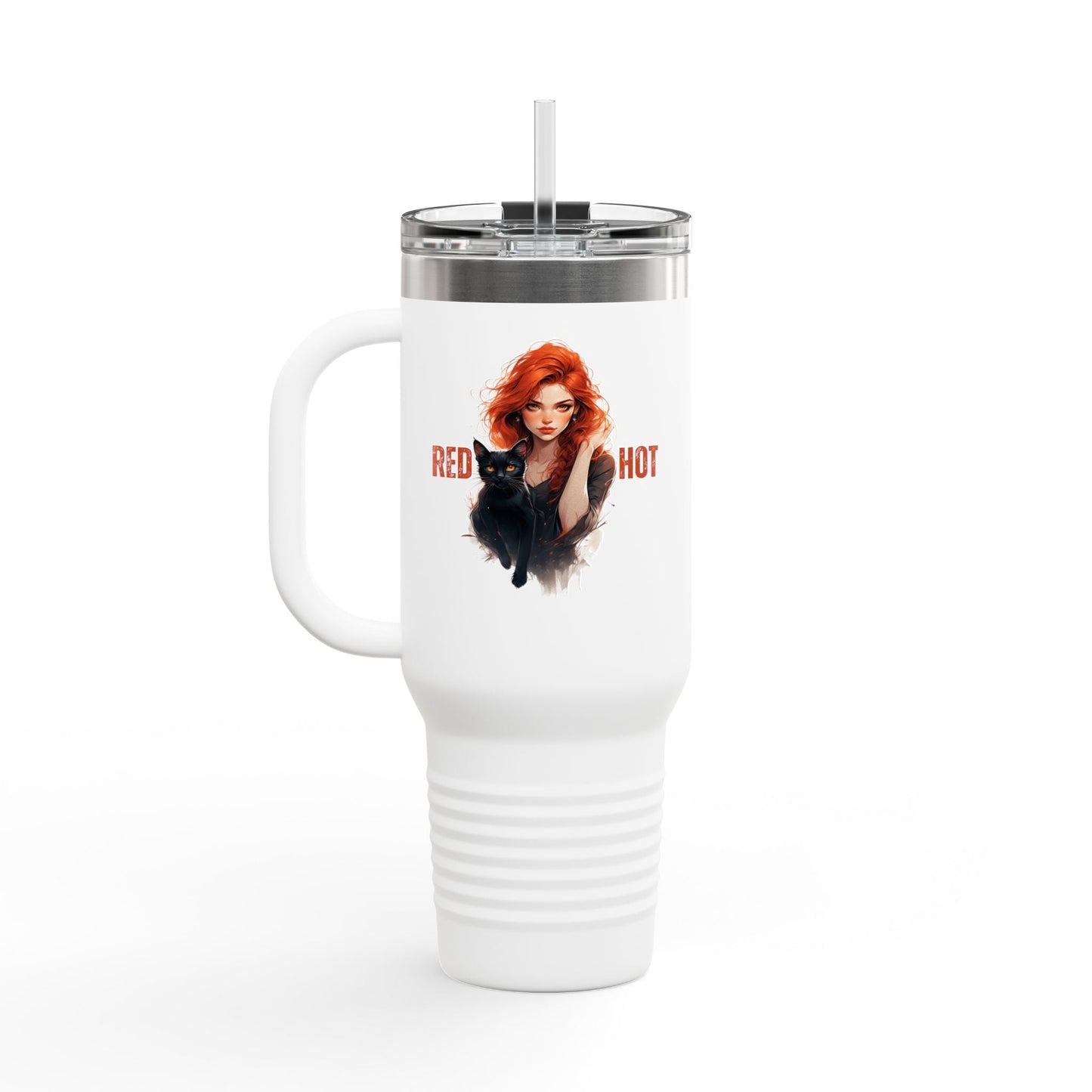 Mug de Voyage Isolé Red Hot Vibes - Tasse à Café de 40oz