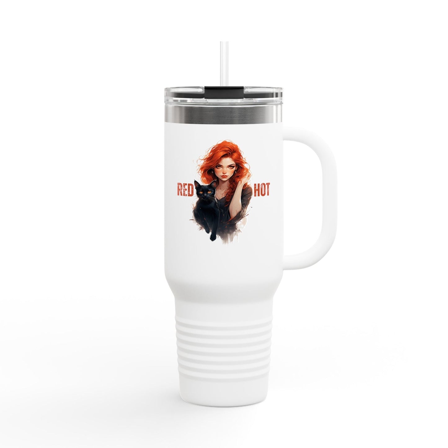 Mug de Voyage Isolé Red Hot Vibes - Tasse à Café de 40oz