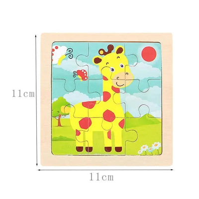 STEVEVEX Wooden 3D Tangram Puzzle for Kids