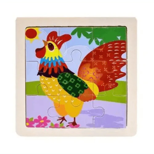 STEVEVEX Wooden 3D Tangram Puzzle for Kids