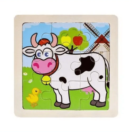 STEVEVEX Wooden 3D Tangram Puzzle for Kids