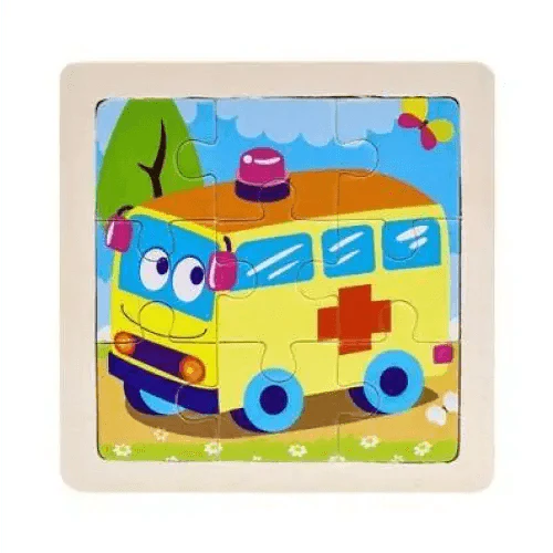 STEVEVEX Wooden 3D Tangram Puzzle for Kids