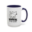 Introverting. Do Not Disturb. Two-Tone Cat Coffee Mug
