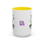 Introverting. Do Not Disturb. Two-Tone Cat Coffee Mug