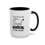 Introverting. Do Not Disturb. Two-Tone Cat Coffee Mug