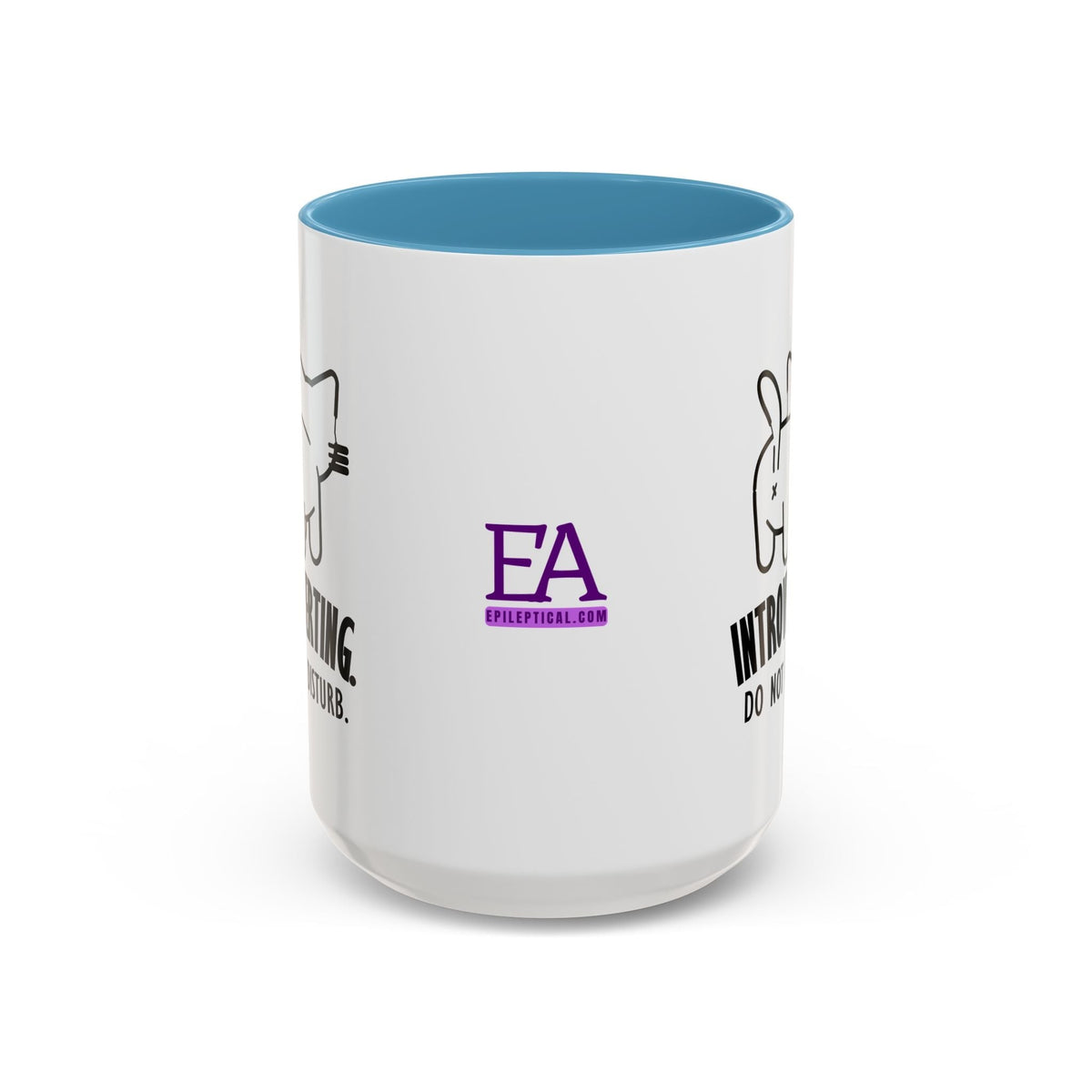 Introverting. Do Not Disturb. Two-Tone Cat Coffee Mug