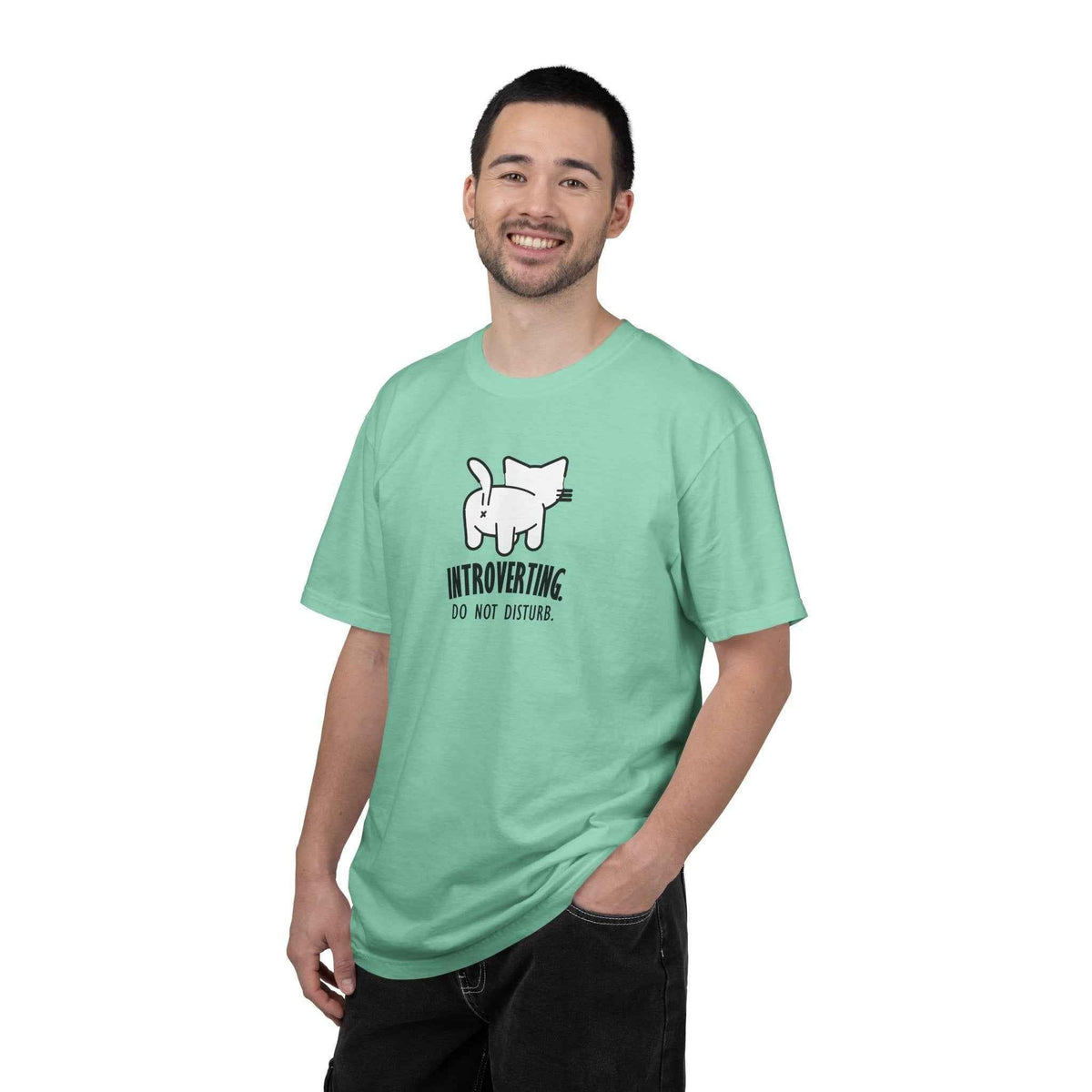 Introverting. Do Not Disturb. Unisex Cat T-Shirt