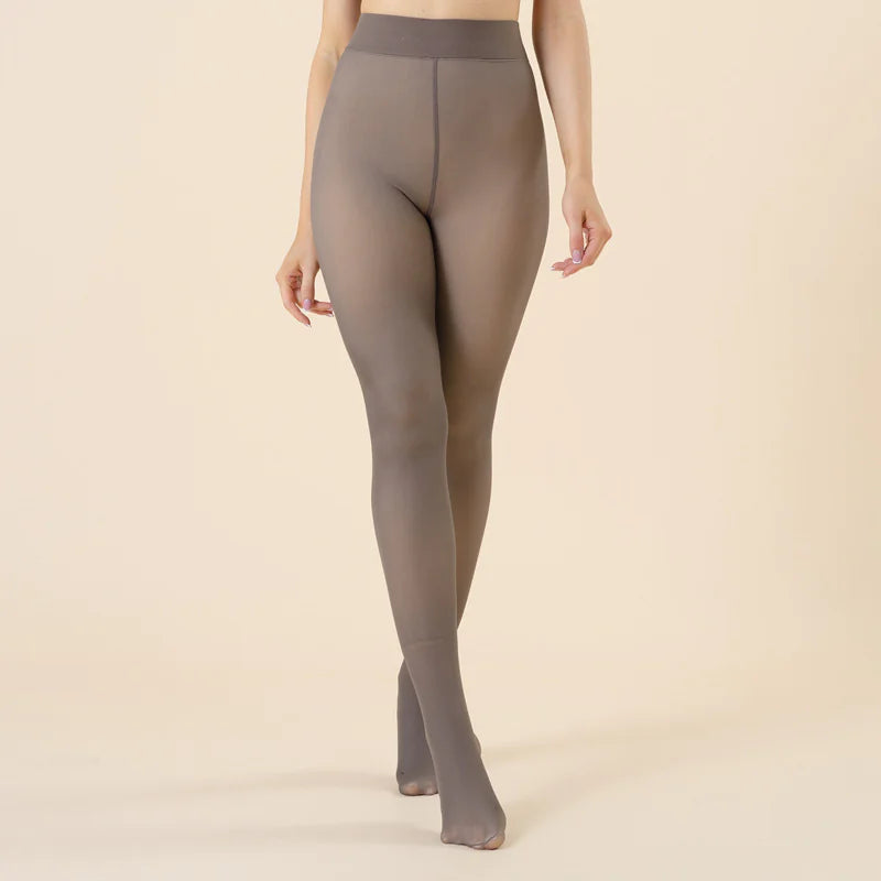 Collants transparents pour femmes avec design à une ligne à l'entrejambe