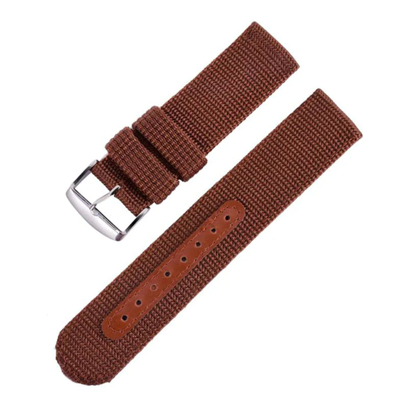 Bracelet de montre en nylon canvas militaire premium - 18mm à 24mm